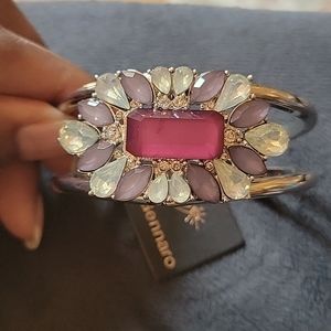 SILVERTONE GEMSTONE NWT BRACELET
